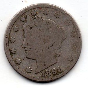 Estate Coin - 1898 Liberty Head "V" Nickel